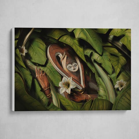 Molimo: Congo Spirits - Ekuk, fine art canvas print by Jeryce Dianingana