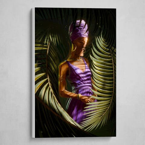 Molimo: Congo Spirits - Kikashi, fine art canvas print by Jeryce Dianingana
