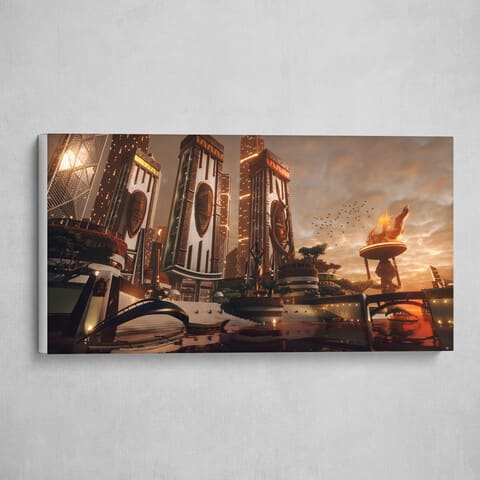 Wakongo River, fine art canvas print by Jeryce Dianingana